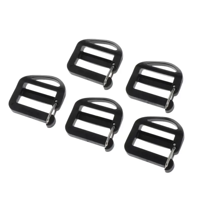 5 pcs 1 inch Strong Heavy Slider Adjustable Webbing Strap Release Buckles  for Backpack Webbing Accessories for 25mm