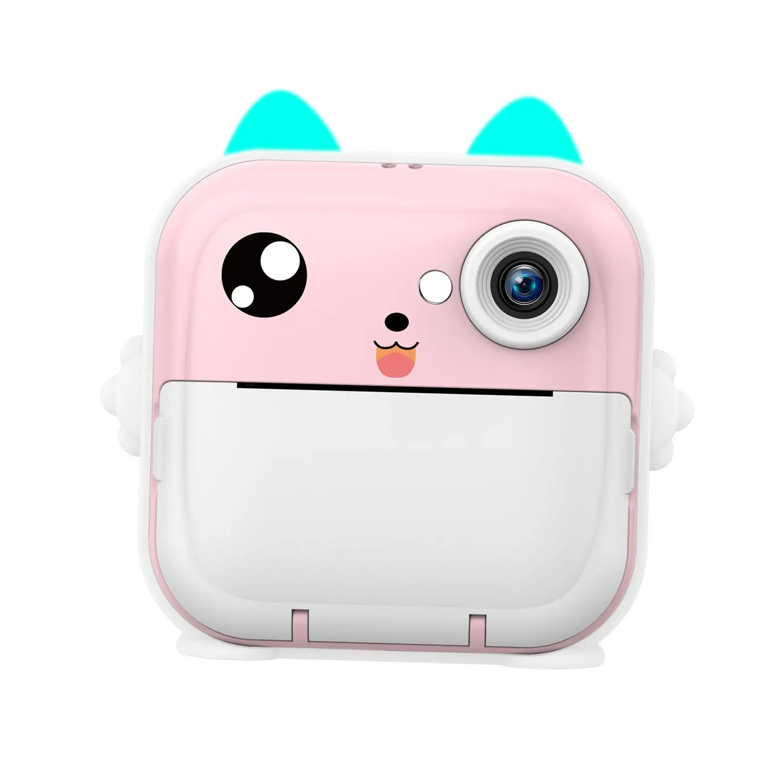 Kids Instant Camera Rechargeable Toy Camera 2.4 inch IPS Screen 2400W Pixels Selfie Video Camera for 3-12 Years Old Girls Boys