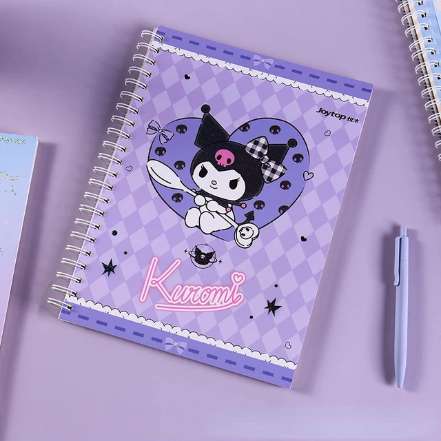 Random] Sanrio Kuromi 10 Blank Spiral Notebook Sketchbook Drawing