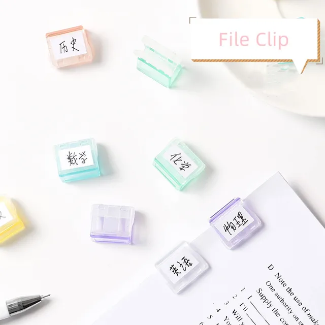 5pcs Mini Candy Color Binder Clip Ins Korean Transparent Portable Paper  Clip Holder 20 Sheet Clip File Test Paper Organizer - Paperclips -  AliExpress
