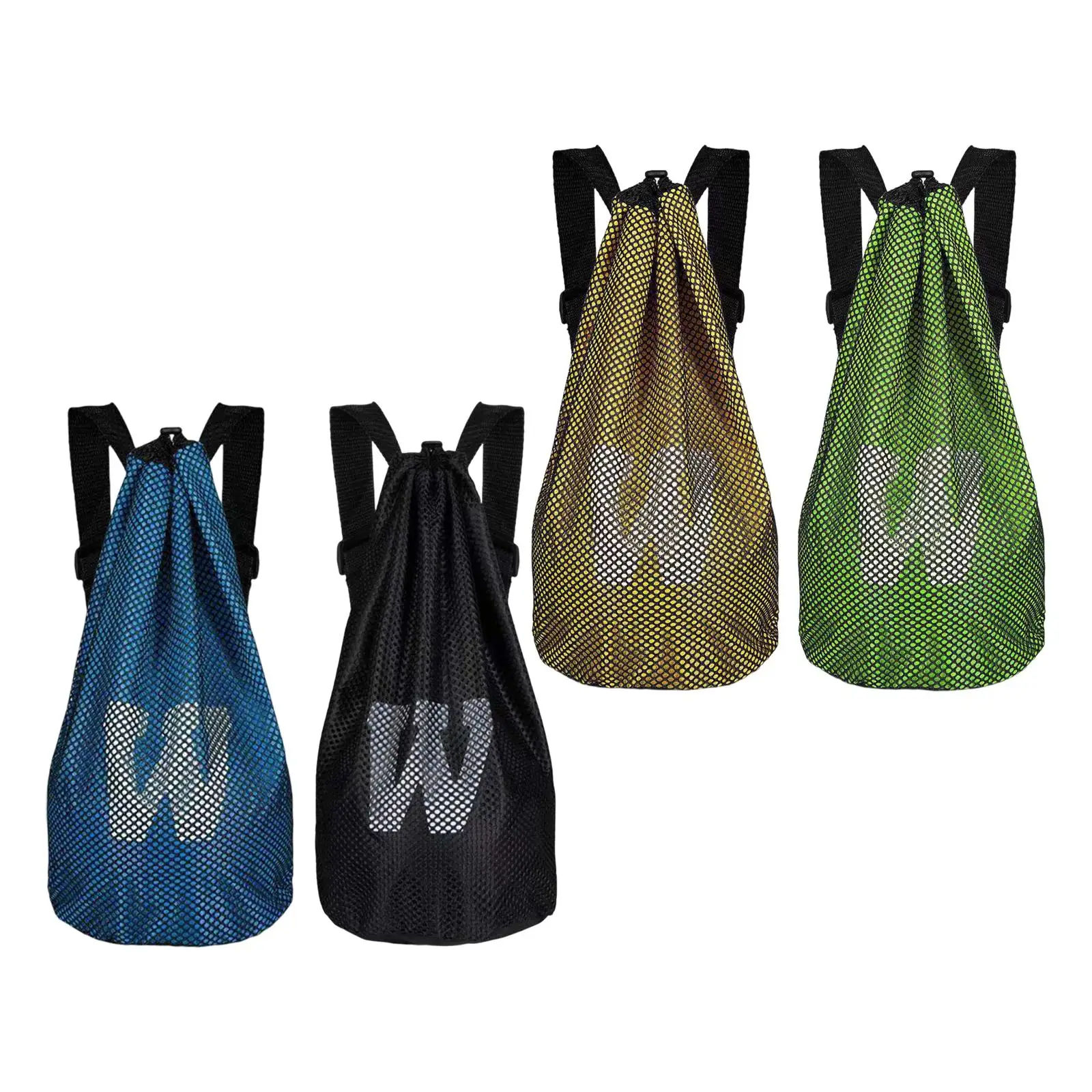 Mesh Backpack Portable Sports Gym Bag for Beach Football Volleyball