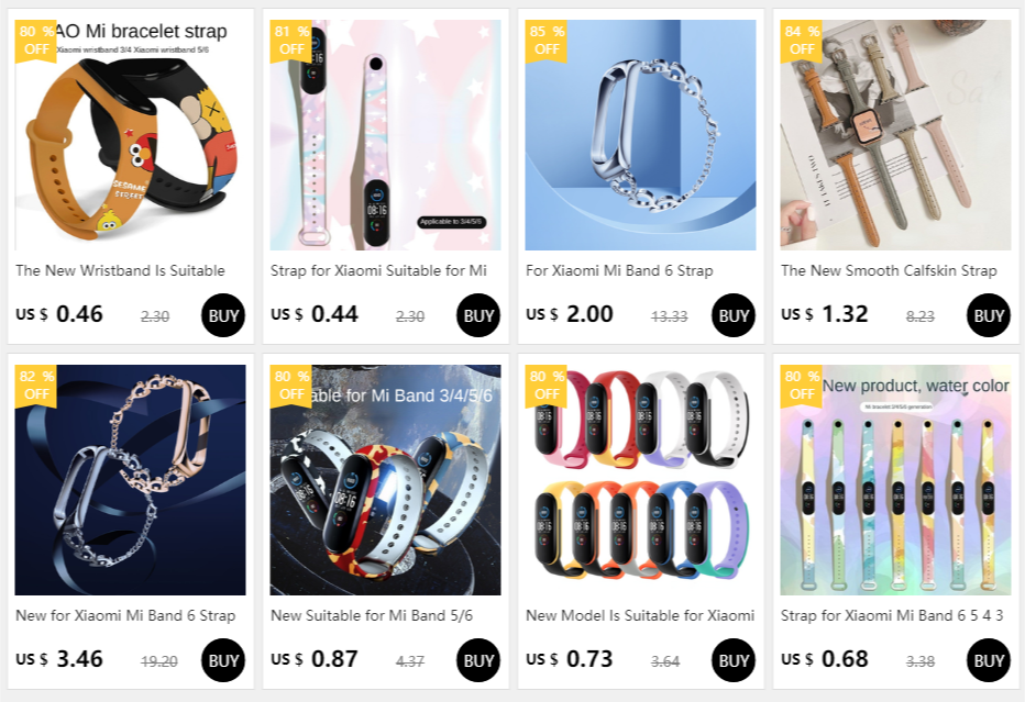 The New Wristband Is Suitable for Mi Band 6 Wristband Smart Bracelet Personality Replacement Mi Band 5 Smart Strap Xiaomi Band
