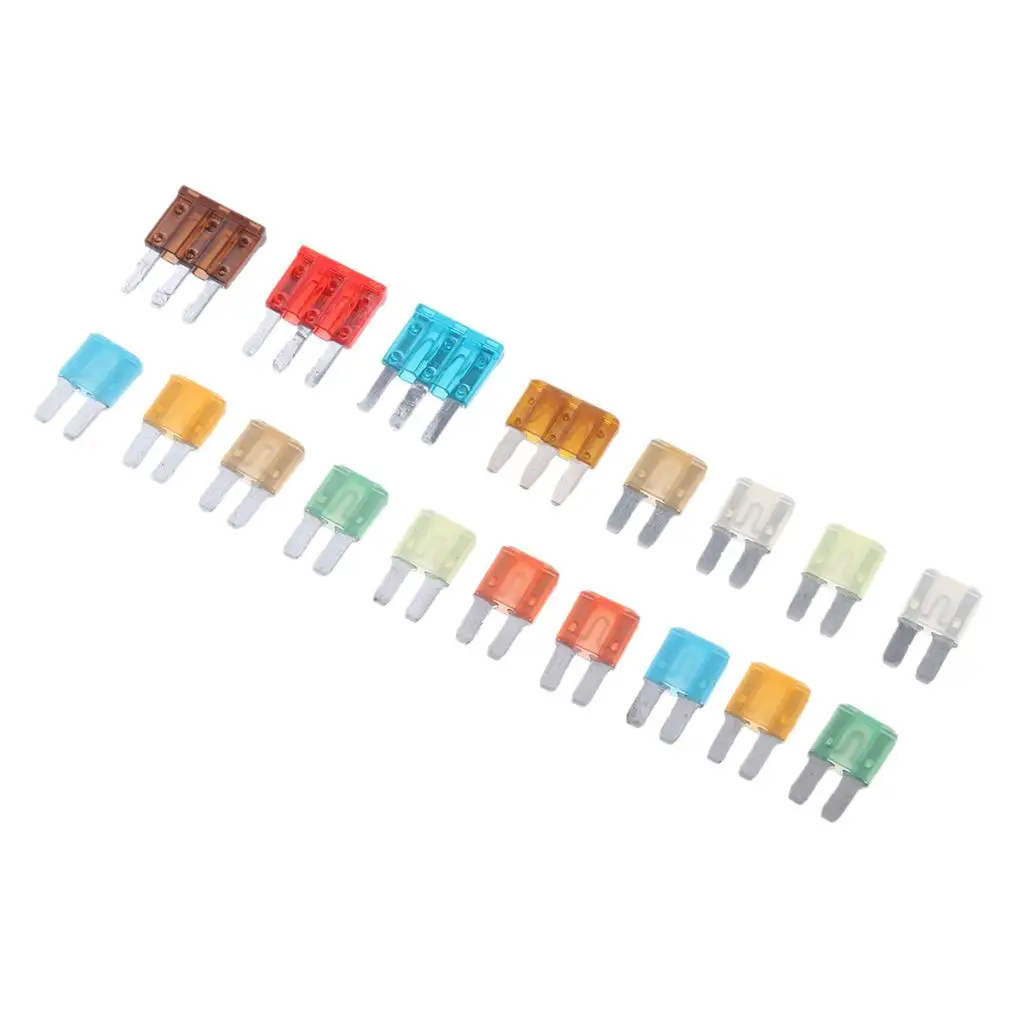 18 pieces Auto Auto SUV Mini 2 \ u0026 3 Flat Fuse 5A 7.5A 10A 15A 20A 25A