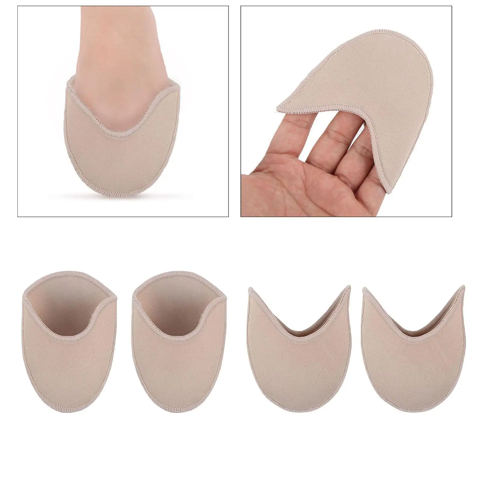 2Pcs Ballet Dance Shoe Toe Pads for Ballet Point Shoes Soft Toe Protectors