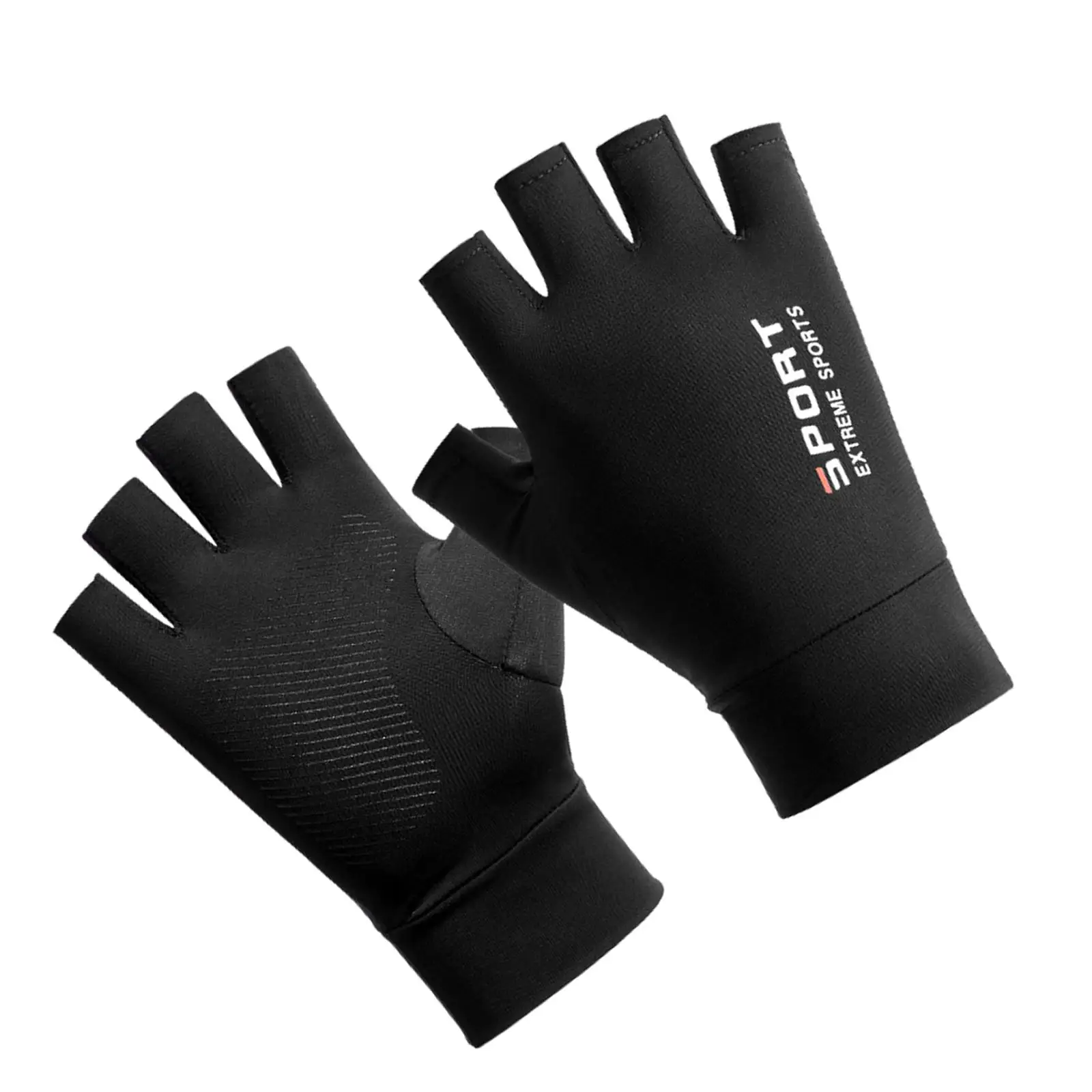 Summer Ice Silk Gloves Sun Protection Shockproof Mittens Workout Gloves Non Slip for Running Fishing Hiking Motorcycle Driving