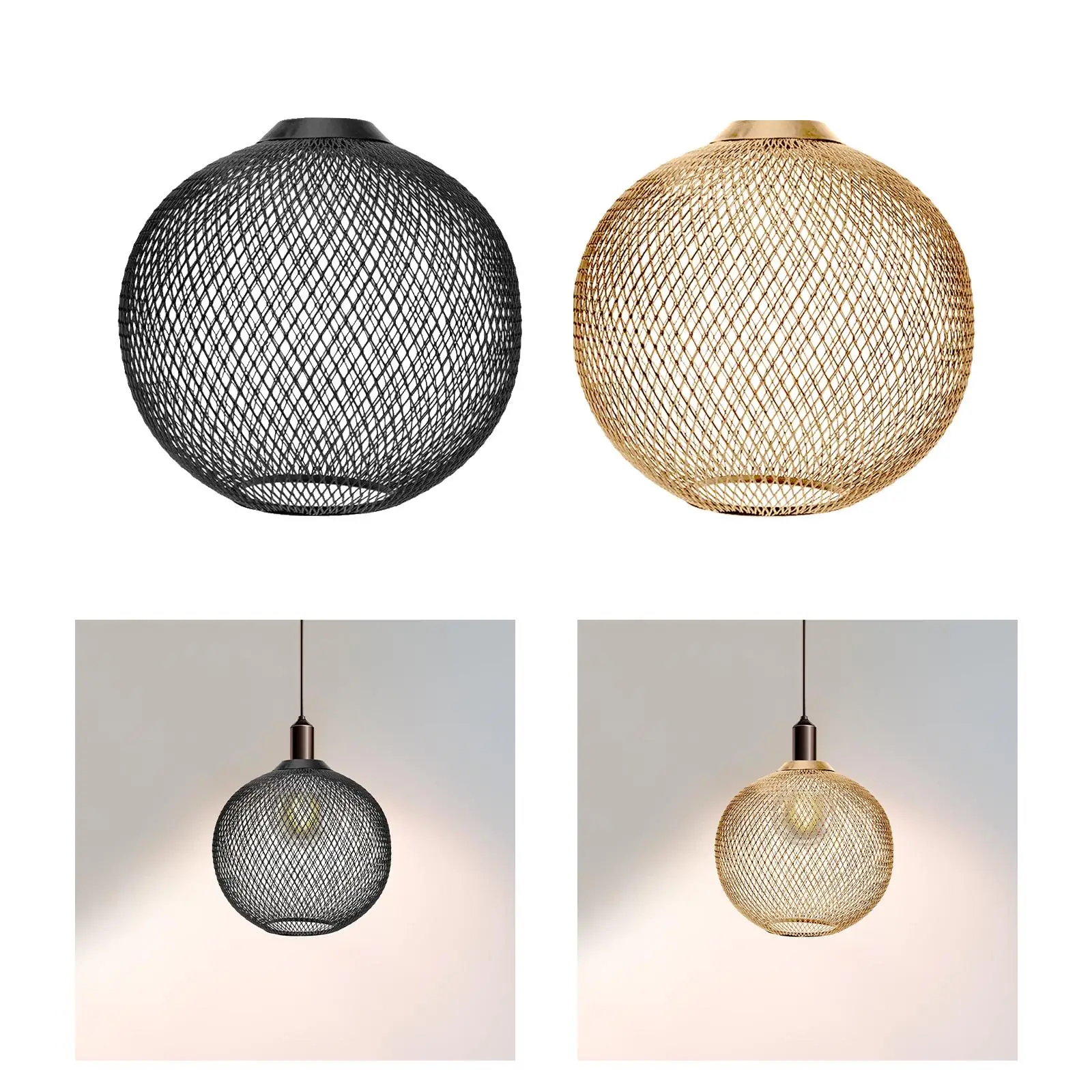 Metal Pendant Lamp Shade Vintage Style Chandelier Light Cover for Hotel Cafe
