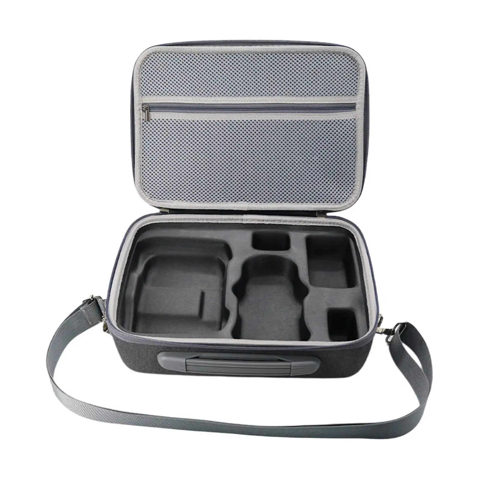 Portable Carrying Case for   Shoulder Bag 32x23x12cm Handbag Quality Zipper EVA Liner Shockproof Gray Waterproof Breathable