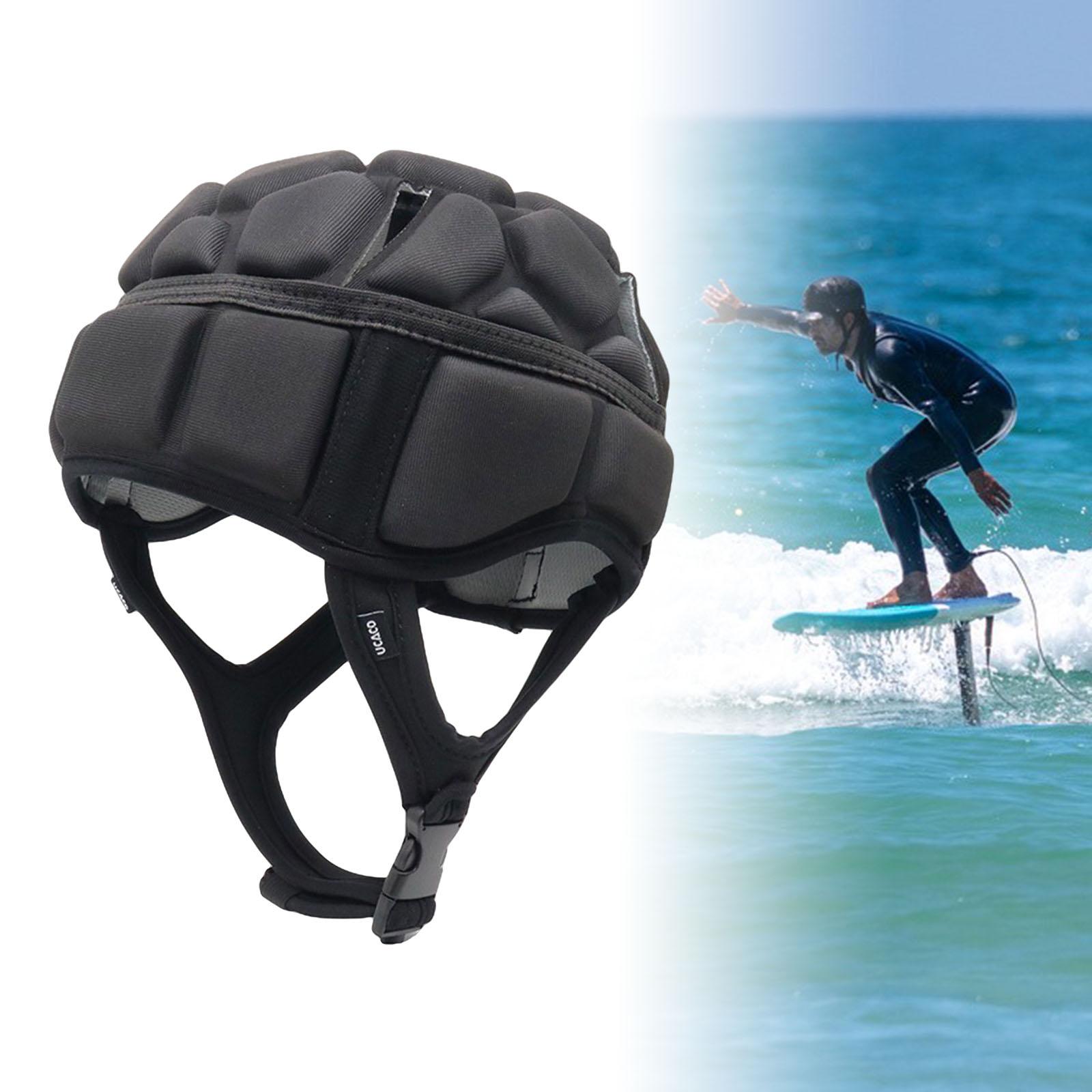 Adjustable Rugby Helmet EVA Padded Headgear Sports Soccer Football Head Protective Helmet Protector Headgear for Youth Adults 