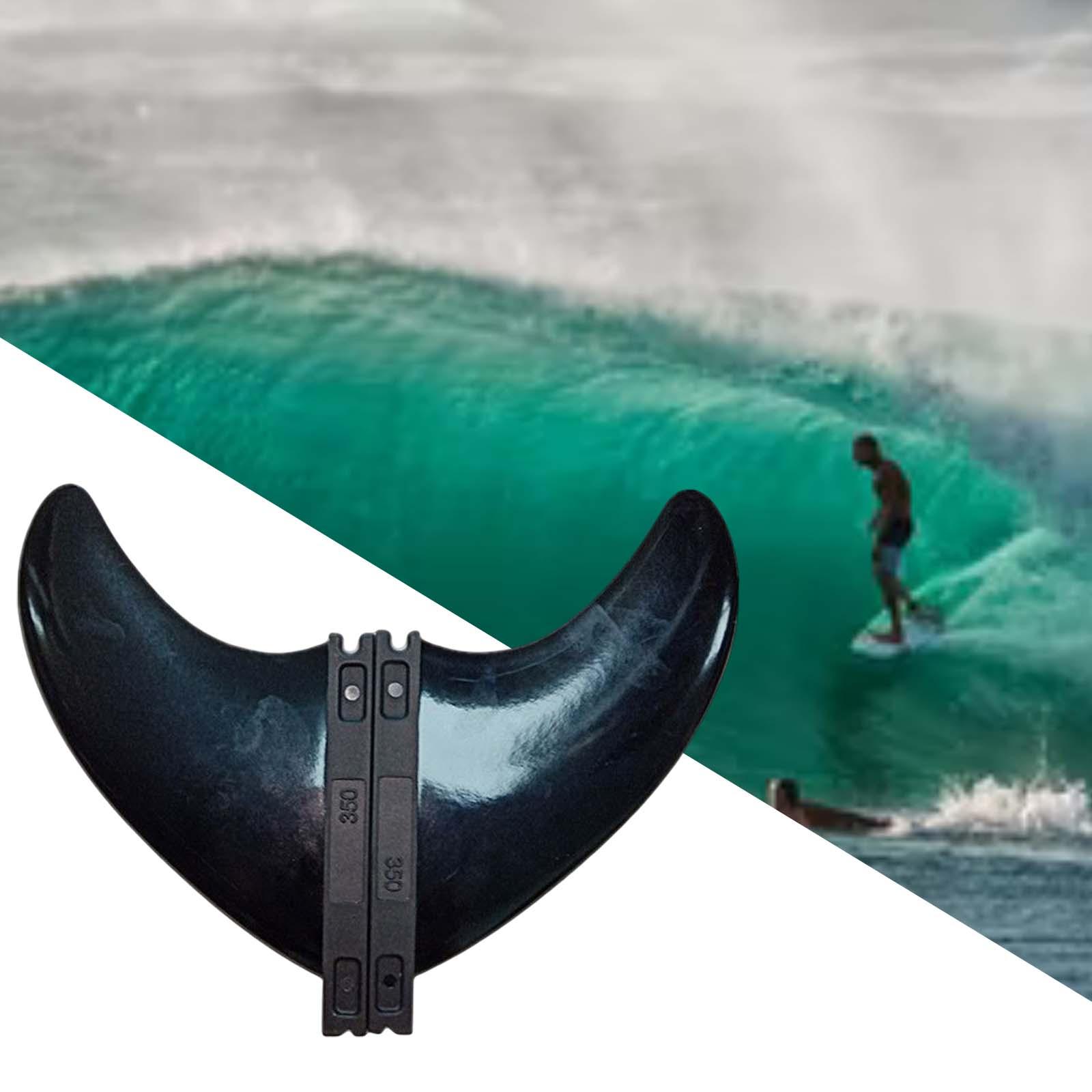 surfboard with fin out of water