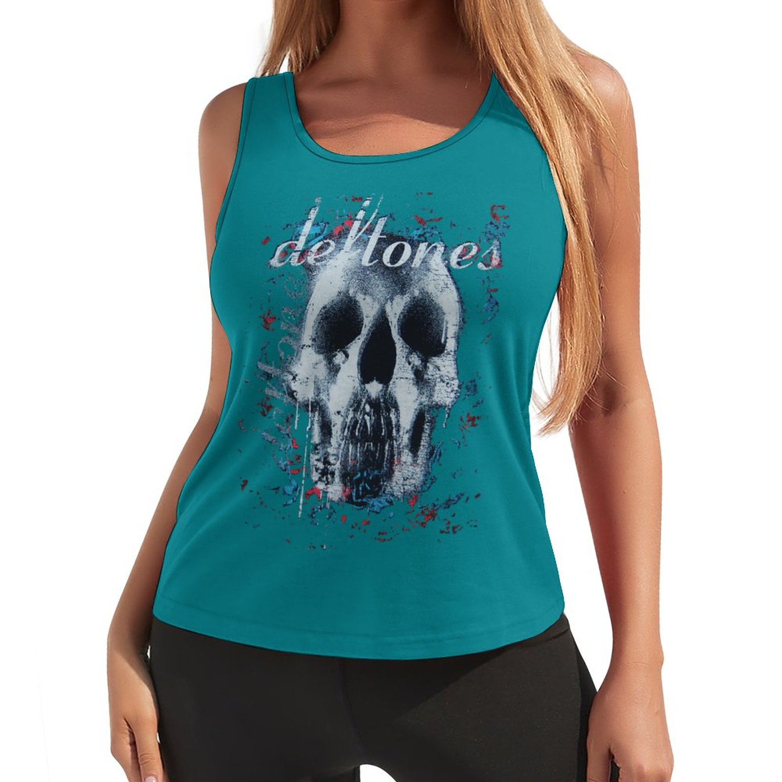 Deftones Skull Official Band Women S Emo Tank Top Tanks Camis Aliexpress