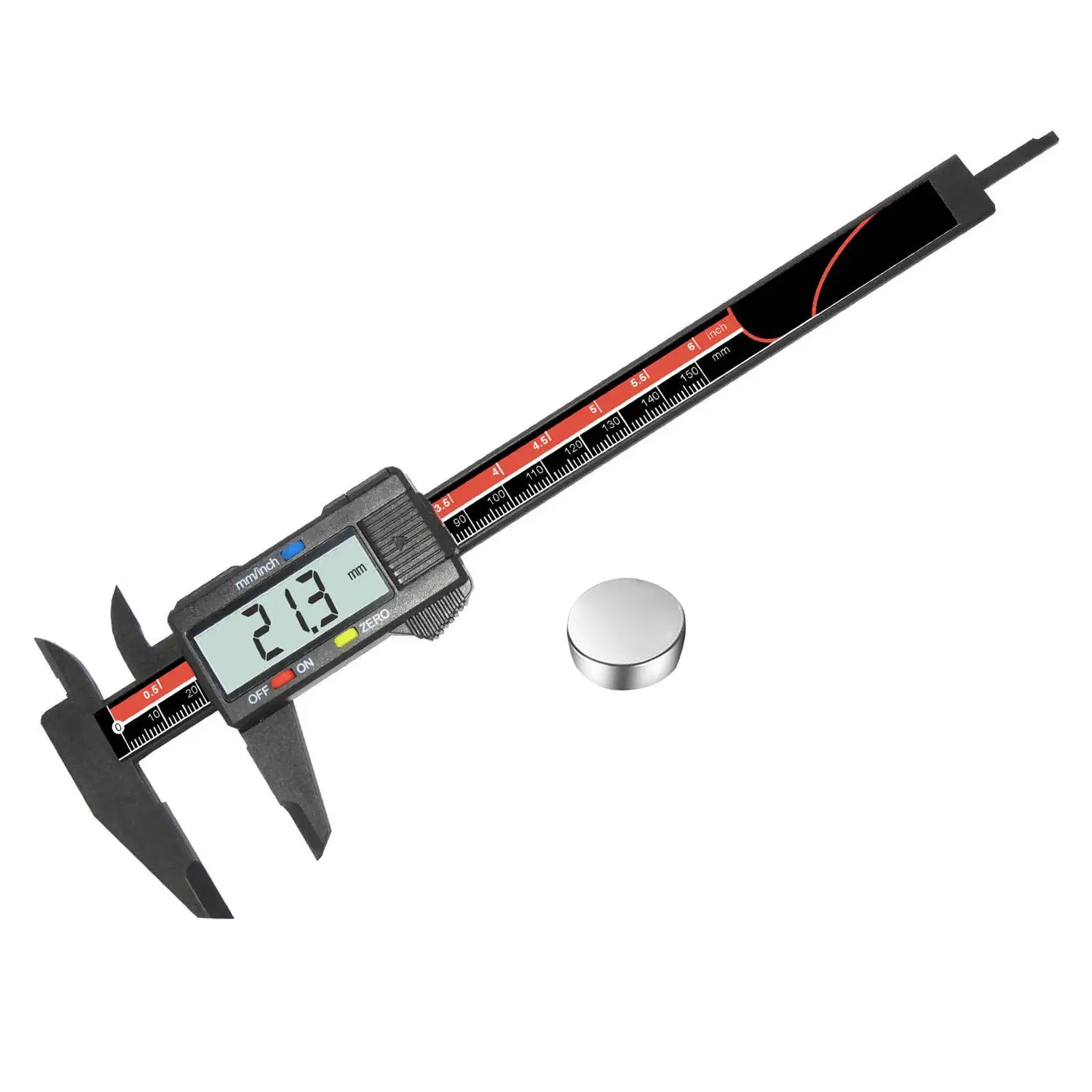 Gauge Vernier Caliper Depth Gauge Measuring Tools Metal Base Pachymeter for Woodwork