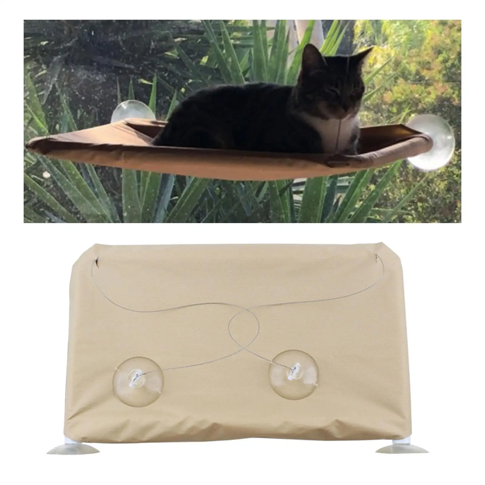 , Cat Window Perch  Suction Cups Space Saving Cat Hammock Pet Resting Seat  Shelves, Providing  360° Sunbath