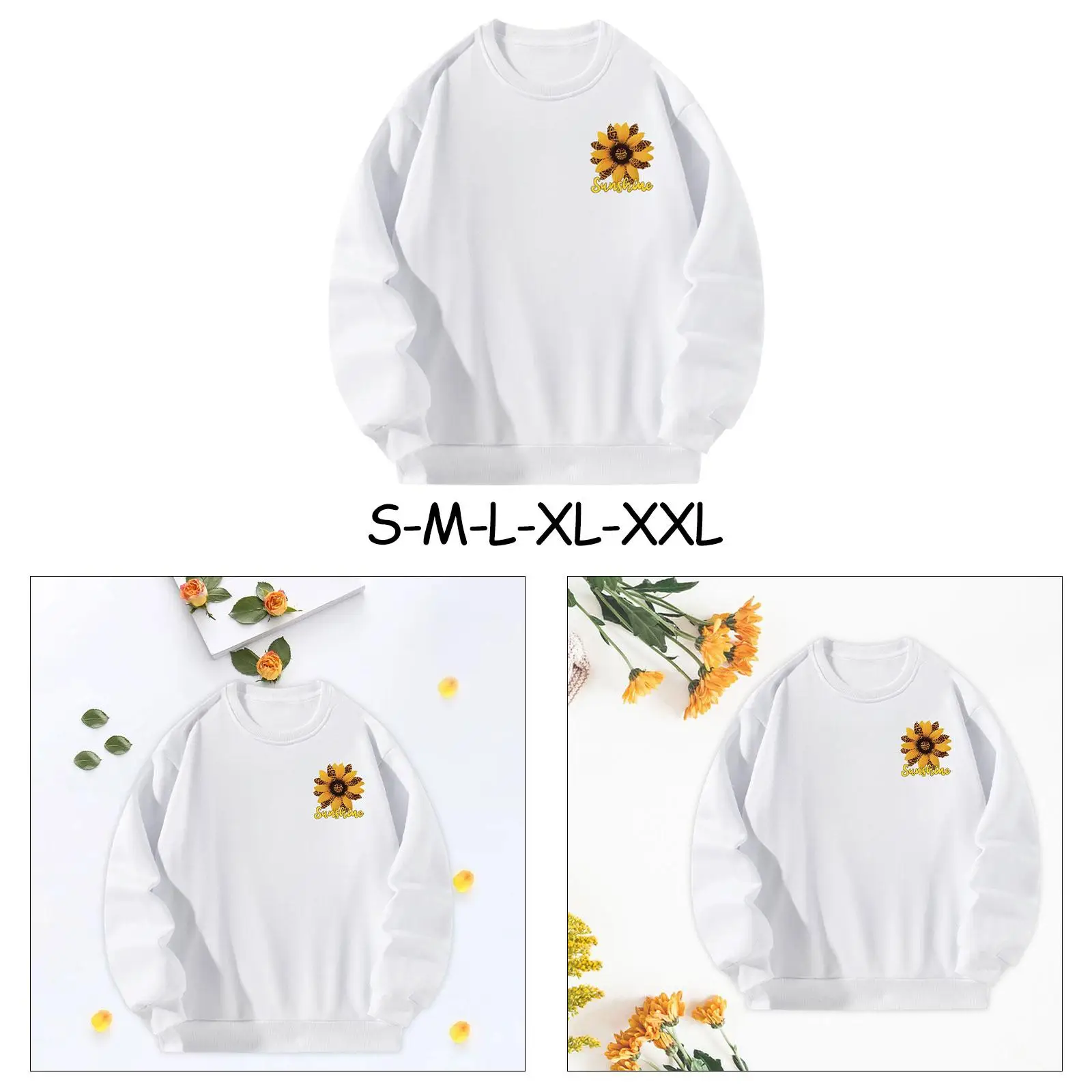 Sweatshirt for Women Printed Activewear Polyester Trendy Crewneck Sweatshirt for Going Out Daily Wear Shopping Sports Vacation