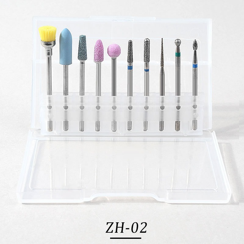 Best of 10Pcs Quality Diamond Milling Cutters For Manicure Electric Clean Foot Cuticle Nail Machine Nail Polishing Tool Reviews & Tips - Image 3