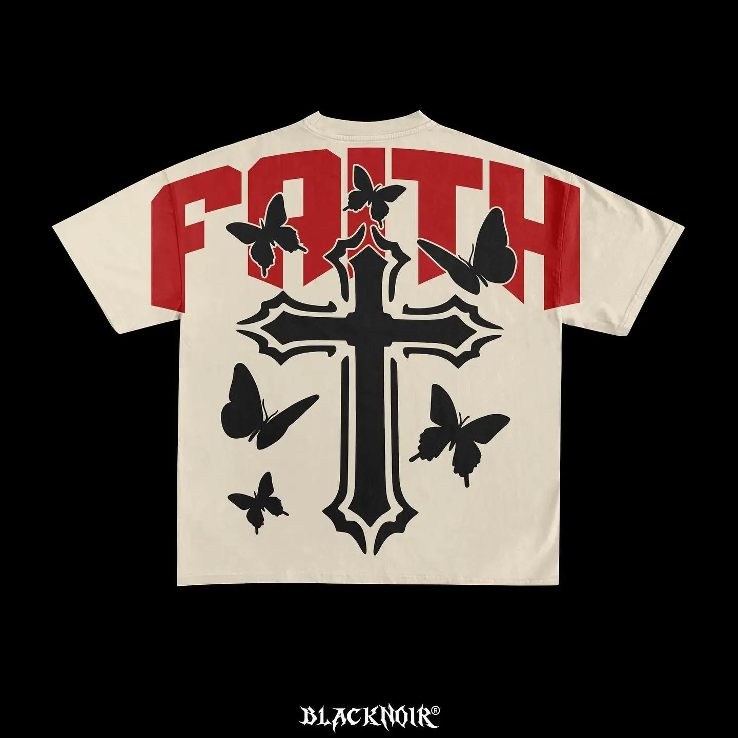 Faith Cotton Oversized Graphic Tee - true deals club