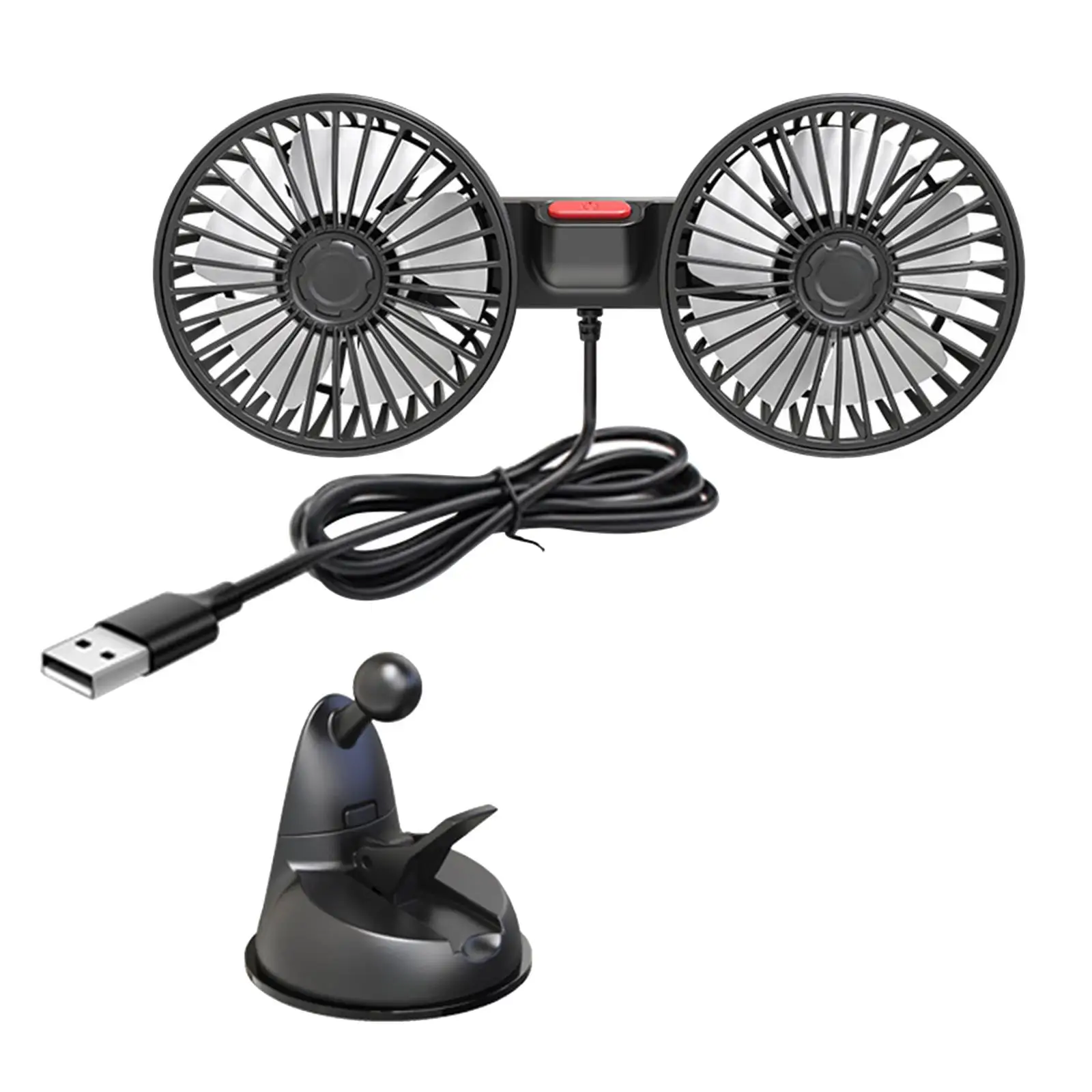 Car Cooling Fan Wind Regulation Car Accessories for Office Home Sedan