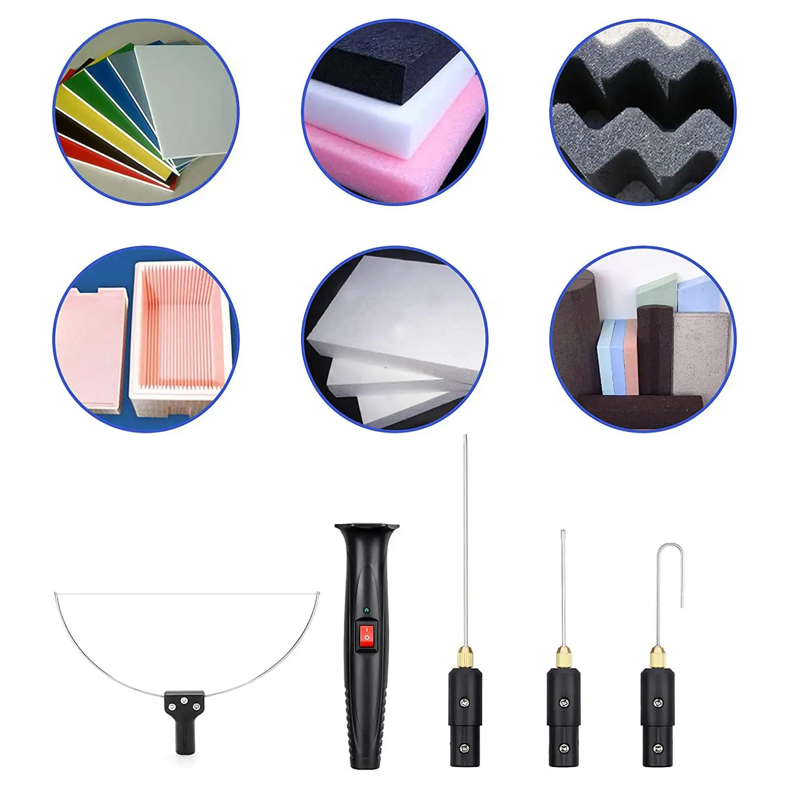 9 Pieces Set Electric Foam Cutter  18W Cutting Machine Heating Wire Tool hot Wire Foam Cutter for Polyethylene Carving