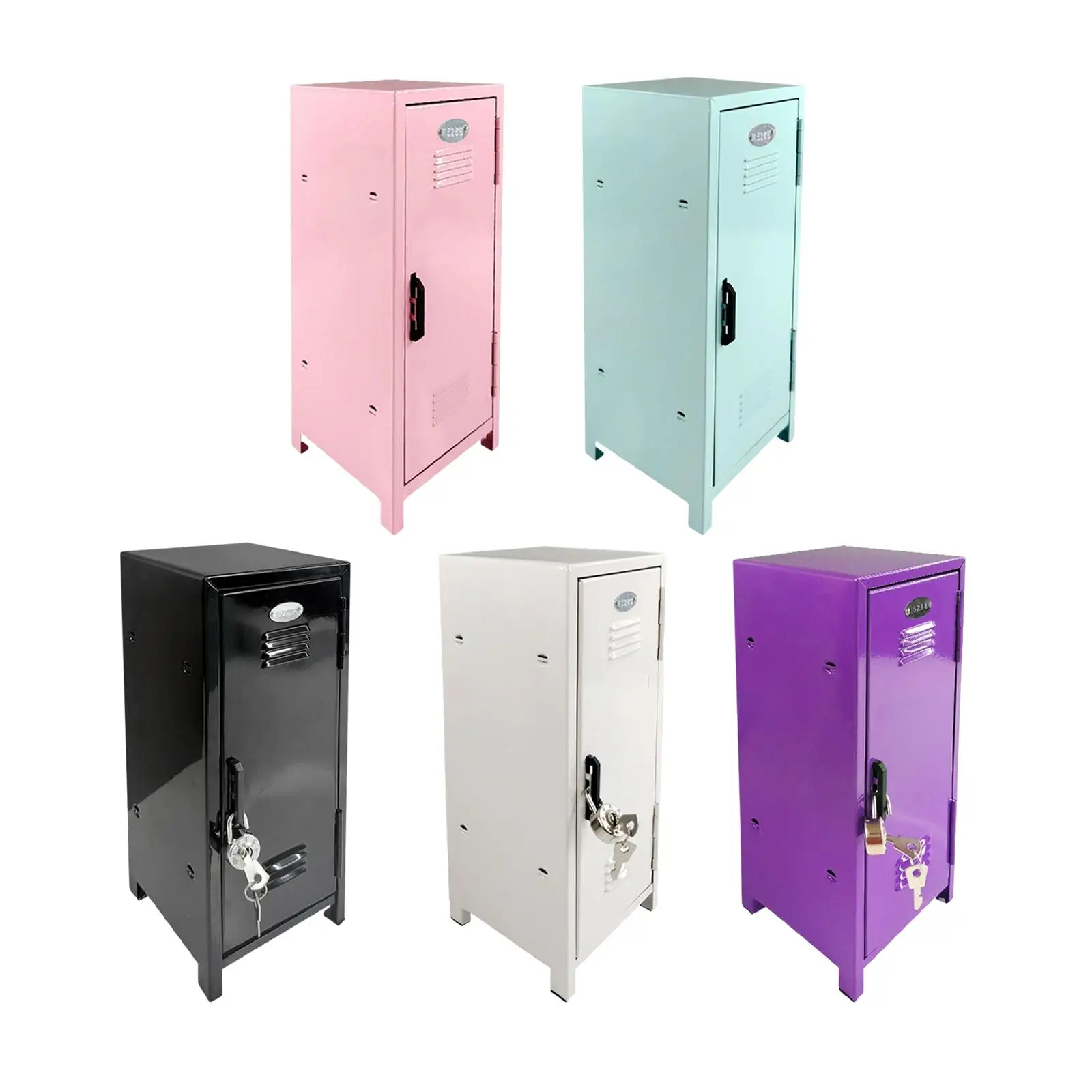 Makeup Storage Cabinet Vertical File Cabinet Organizer Box for Girls Hallway Home Office Countertop