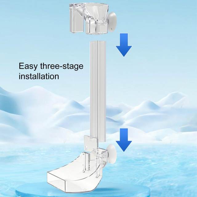 Hesroicy Fish Tank Feeding Tube Transparent Acrylic Hook Suction Cup Large  Dish Prevent Spilling Flashboard Aquarium Fish Shrimp Feeder Fish Tank
