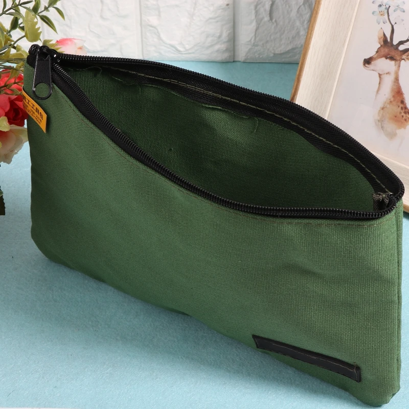 Upgraded Wide Mouth Tool Bag Canvas Heavy Duty High Capacity Handbag Portable Multi-function Tool Bag for Wrench Pliers wooden tool chest