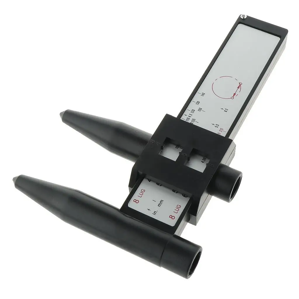 High Quality Wheel/ Rim Bolt  PCD Measuring Tool PCD Ruler - 4 5 6 8 Holes Lug Bolt Pattern 