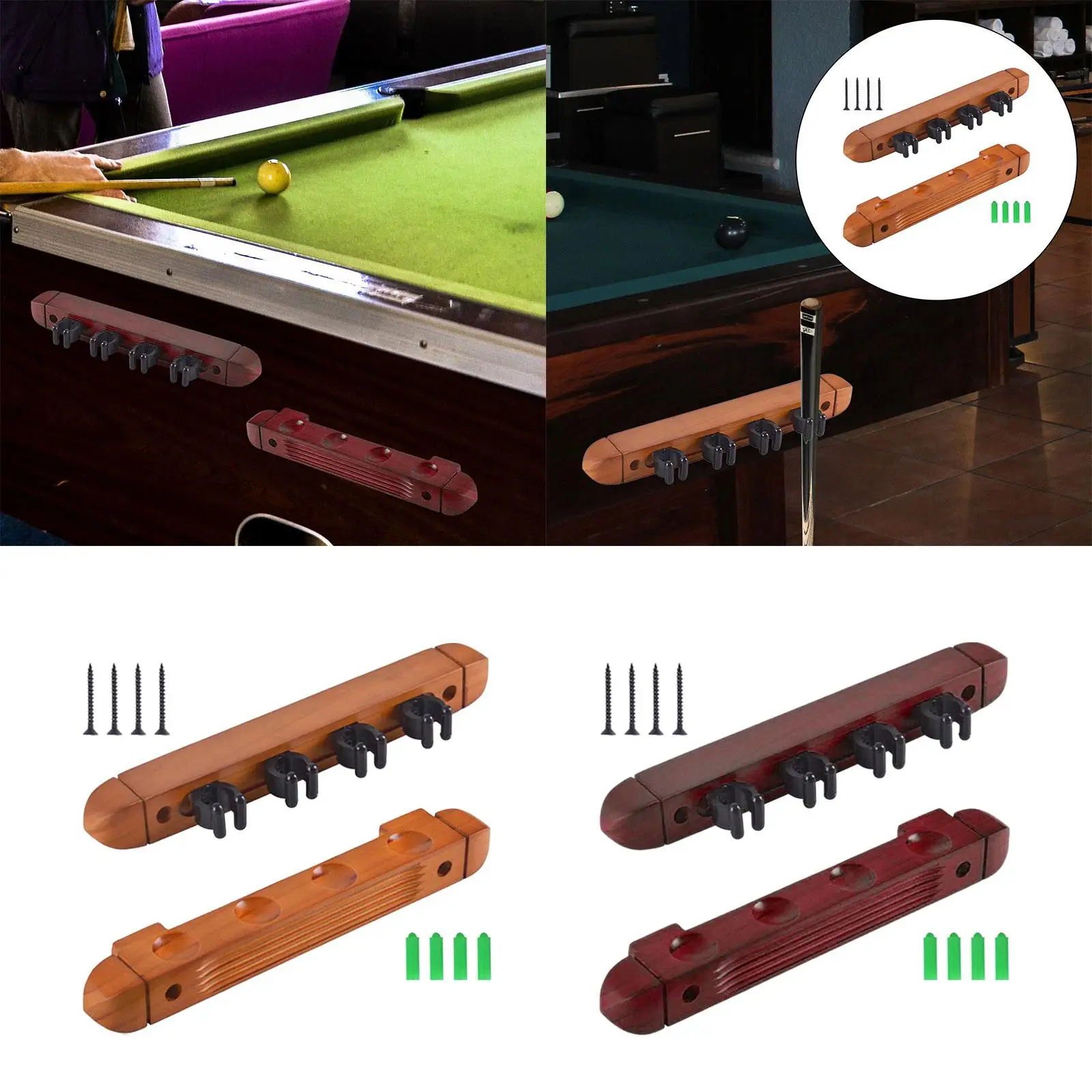 Pool Cue Rack Claw Rod Organizer Cue Clips Fishing Rod Stand Stand Billiard Cue Rest for Game Room Pool Bars Billiard Players