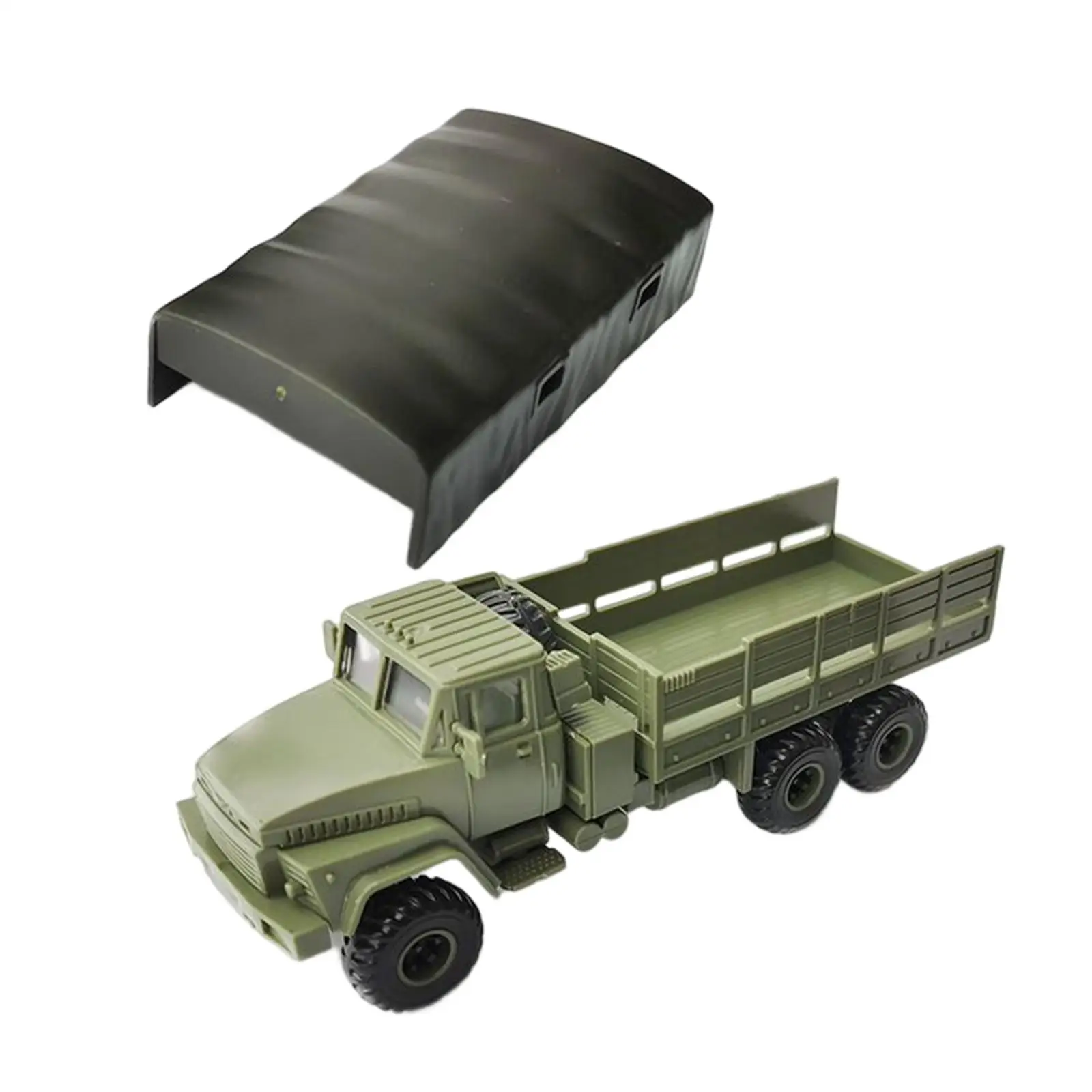 1/72 Car Trunk Model Model Building Kit Display Model Decor Ornament Assembly for Table Home Office Ornaments
