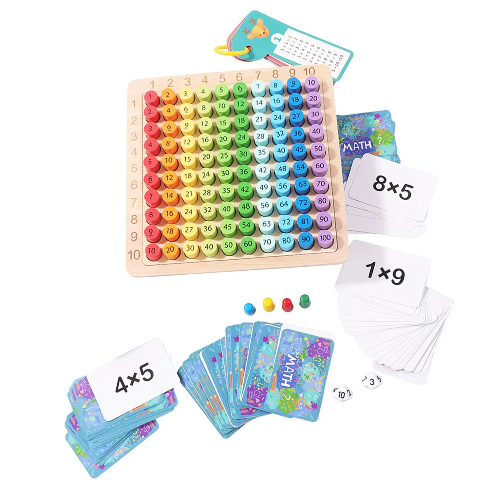 Multiplication Board Game Math Table Board game for Activity