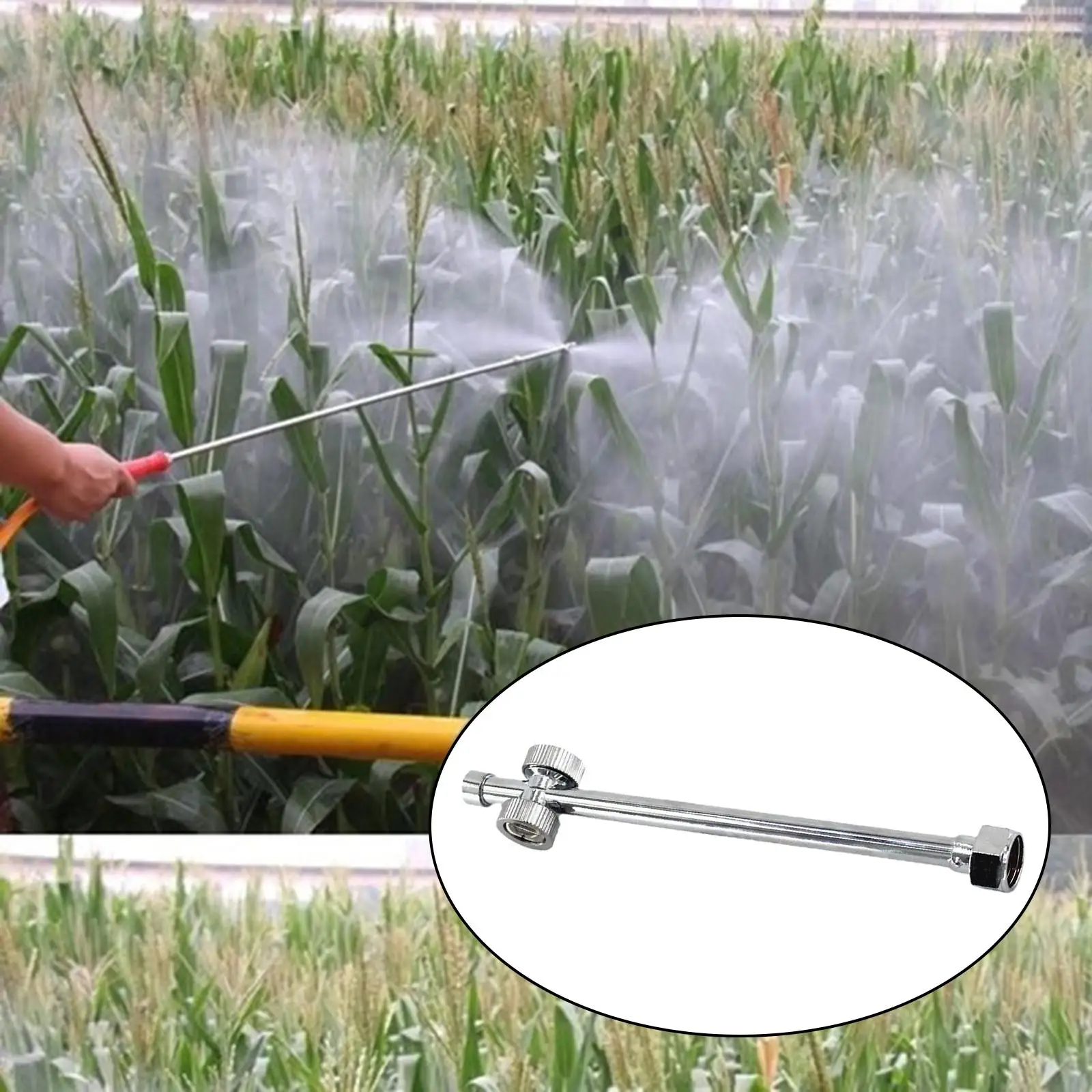 7.5 Inch Straight Sprayer Fan-shaped Double-sided Nozzle for Garden