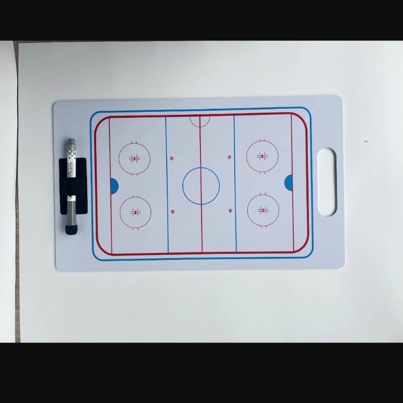 Description Picture 6 of itemIce Hockey Tactic Board PVC Wear-resistant Puck Training Match Coaching Clipboard Portable Ice Hockey Strategy Board Coach Gear