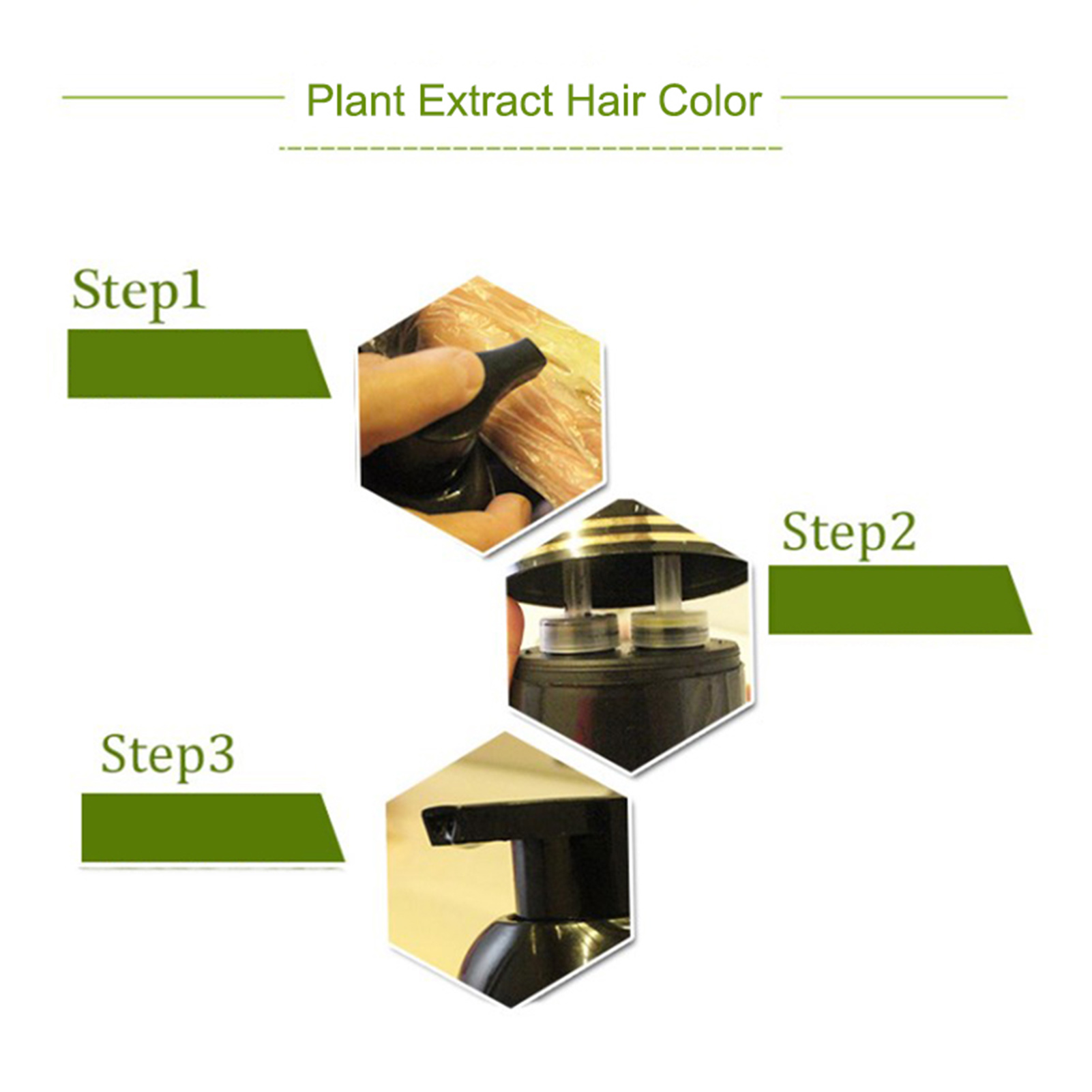 Description Picture 6 of item500ml Natural Plant Fast Hair Dye Long Lasting Moisturizing Black Hair Dye for Female Male Hair Dye