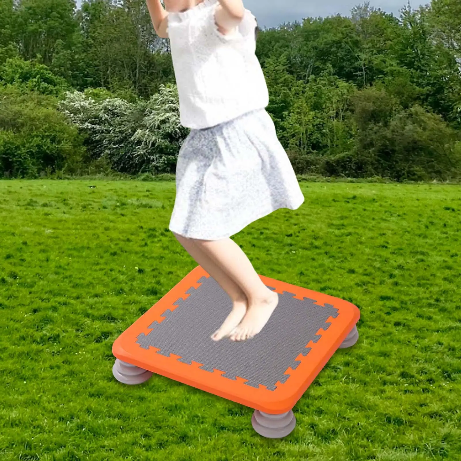 Stable Kids Trampoline Sensory Training Jumping Toy Bouncing Bed Rebounder