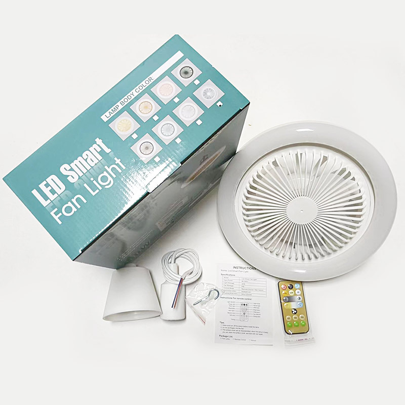 Title 24, 60W Ceiling Fan E27 With Led Light And Remote C...