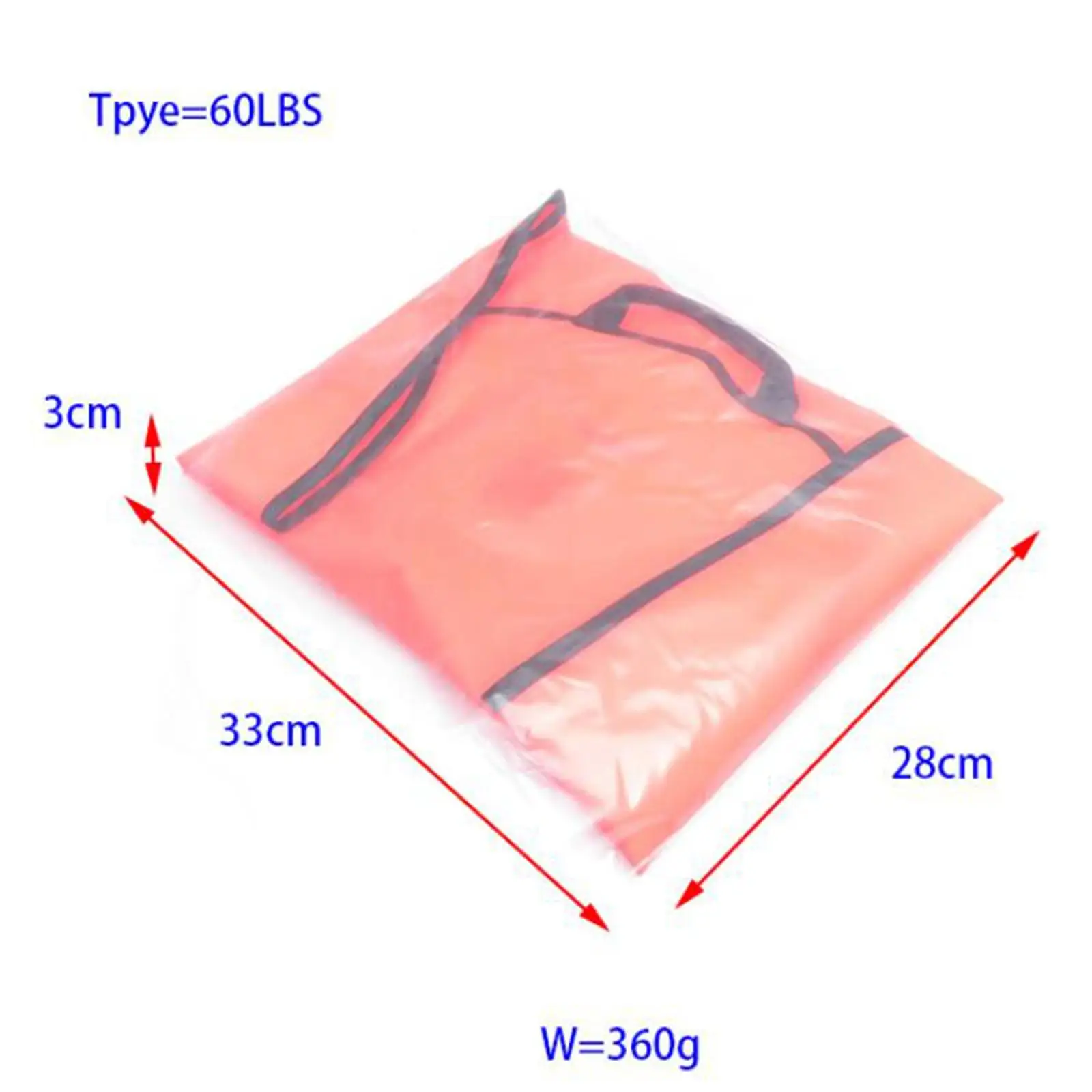 Heavy Duty Technical Scuba Diving Lift Bag with 210D Fluorescent Nylon Cloth High Visibility Lightweight Compact Durable