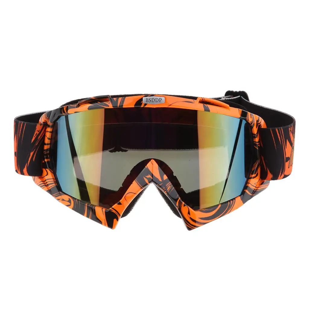 1 Pcs Motorcycle Goggles, ATV Dirt Bike Racing Helmet Goggle Anti-Scratch Protective Eyewear For Adults` Women Men