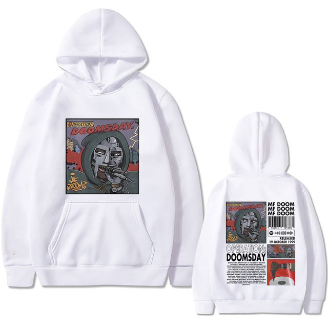 Mf Doom Operation Doomsday Print Hoodie Men's Casual Loose Hooded