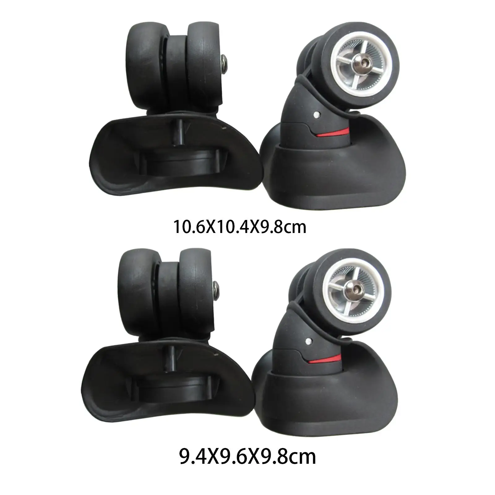 A08 Luggage Wheel Replacement Universal Swivel Casters Travel Suitcase Wheels Luggage Mute Wheel for Luggage Box Travelling Bag