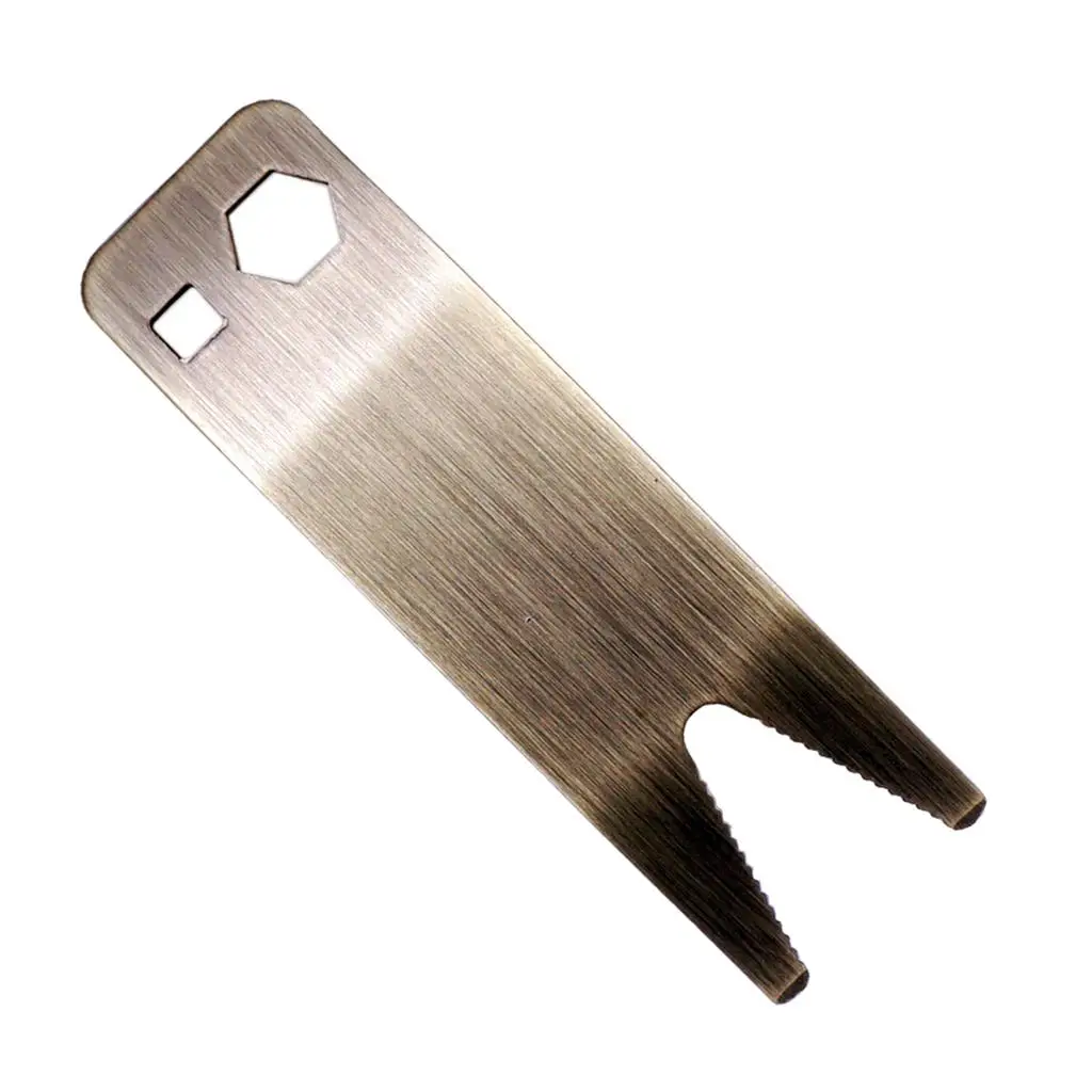 Pocketable Stainless Steel Tool Multi Spanner Wrench for Guitar Switch Knob Tuner