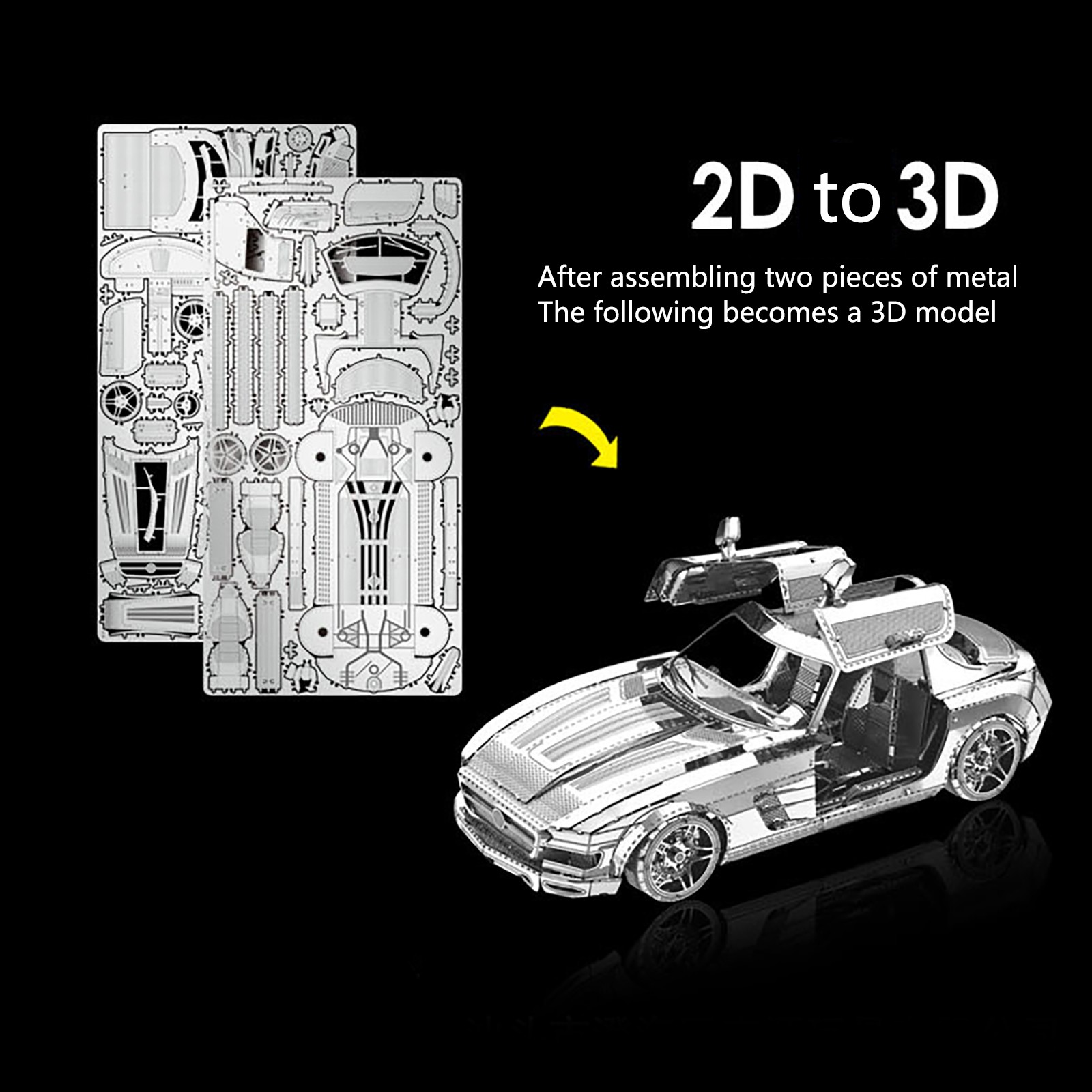 Сложные модели настольных DIY автомобилей, сборные 3D головоломки, модели  металлических пазлов, Строительная Доска | AliExpress