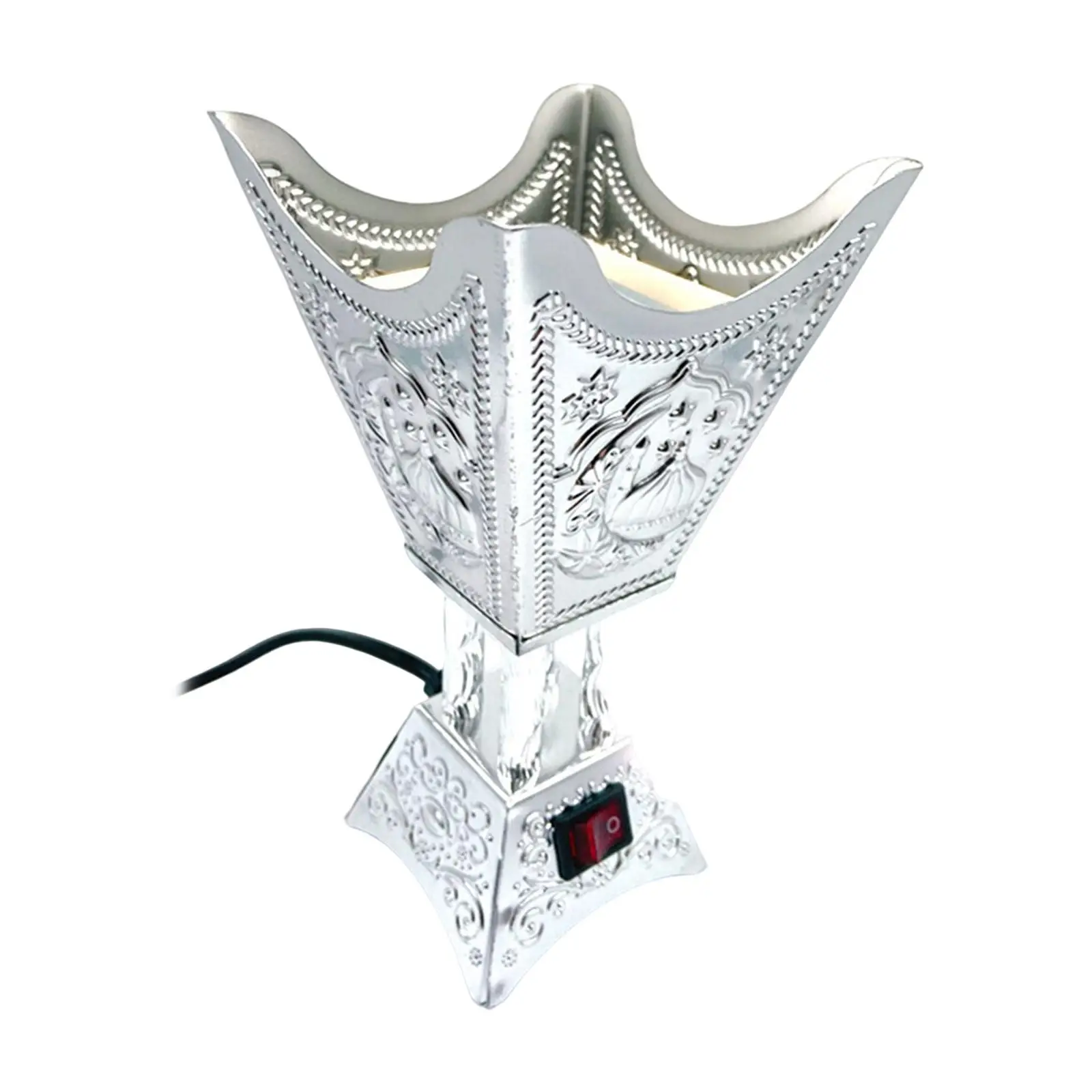 Electric Burner Ornament Arabian Style Metal Holder for Table SPA Decor