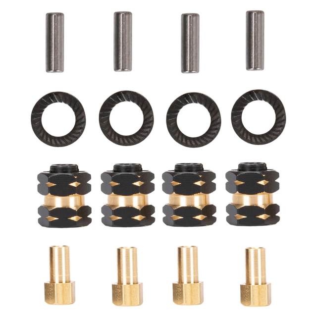 Rallonges De Moyeu En Laiton Pour TRX4/TRX6 – Épaisseur +10 Mm – Élargissement De Voie Pour Plus De Stabilité