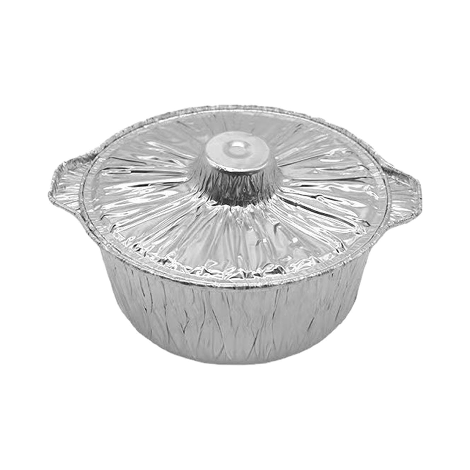 Baking Tin Pot Meat Pot Hotpot Bakeware Cake Pan Tin Foil Pot Cooking Pot for Barbecue, Kitchen, Take Out, Events, Broiling