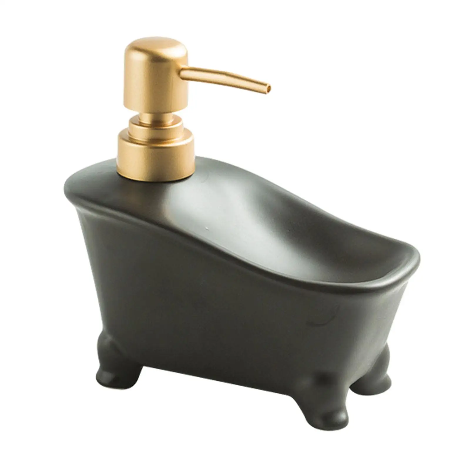Dual Use Soap Dispenser Ceramic Bathroom Liquid Container Pump Bottle Dispenser for Hotel Countertop Bathroom Laundry Room
