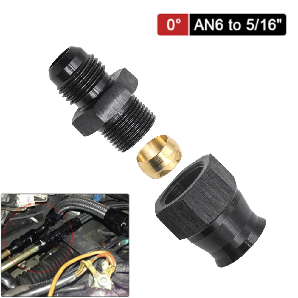 Conector universal de aluminio para líneas de combustible de automóvil