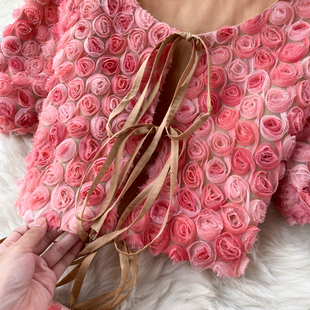 e terno de saia feminino, rosa gradiente,