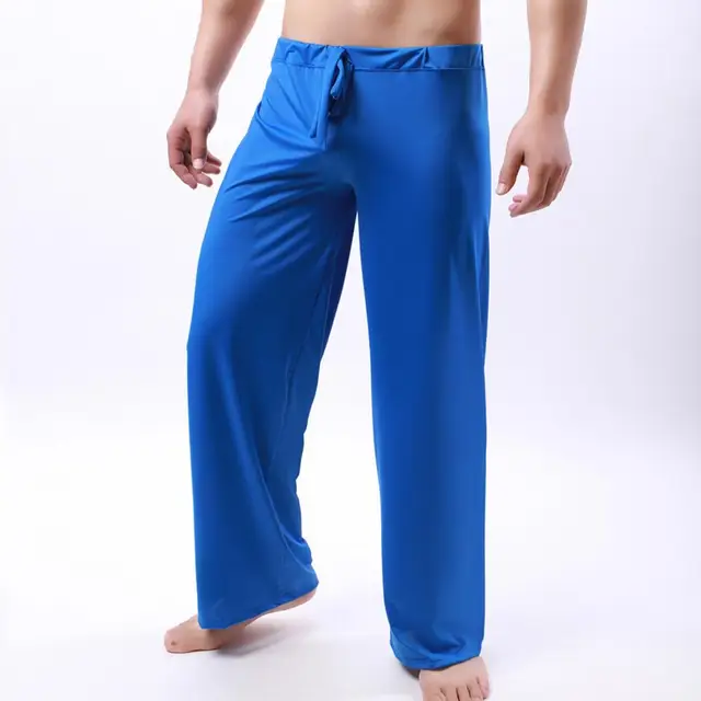 Lisingtool Halara Pants Womens Casual Baggy Pants with Elastic Waist  Relaxed Fit Lantern Trouser Men's Pants Blue 