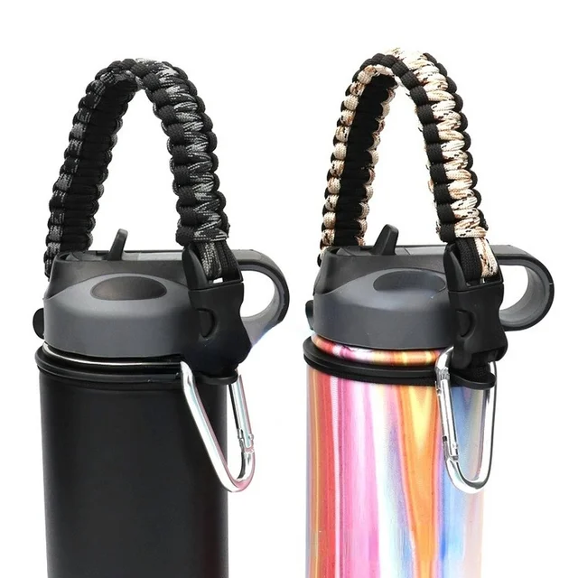 12-40oz Aquaflask Paracord Holder Rope Water Bottle Handle Tumbler Silicone  Boot Set Protector Cup Water Bottle Accessories - AliExpress