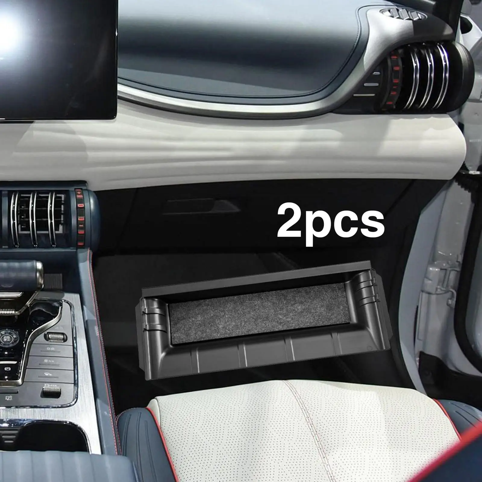 under Seat Storage Box Bins Car Interior Accessories Seat Drawer Underseat Hidden Organizer Box for Byd Atto 3 Yuan Plus
