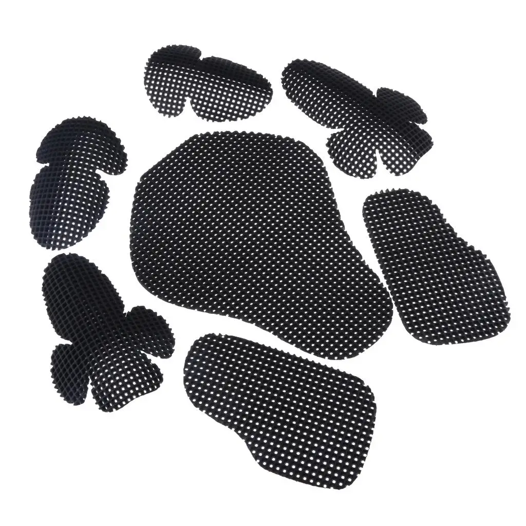 7PCs Removable Body Protective Gear Set Foam Pads for Motorcycle Cycling Biking