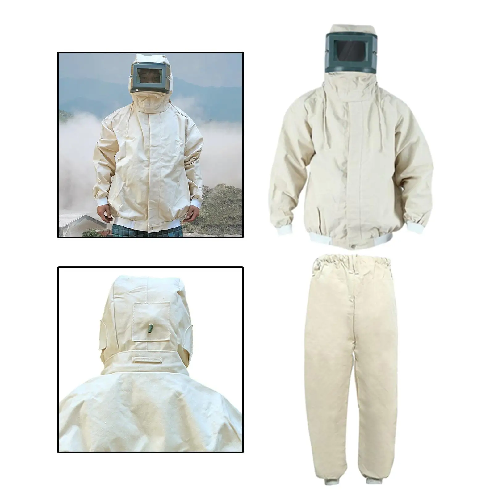 Extra Large Protective Coveralls Spray Paint Protective Clothes Professional Sandblasting Clothing for Shipbuilding Woodworking